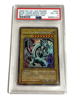 2002 Yu-Gi-Oh! Blue-Eyes White Dragon Collectors Tin BPT-003 PSA 4 VG-EX - Image 1