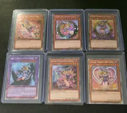 6 Dark Magician Girl Set Platinum Secret Quarter Century Alt Art NM YuGiOh TCG - Image 1