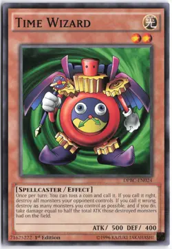 Yugioh - Time Wizard DPBC-EN024 1st Edition - Duelist Pack: Battle City - Image 1