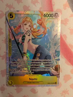 Nami EB03-053 SR Foil English One Piece TCG Card Near Mint - Image 1