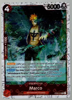 One Piece TCG Marco OP02-018 R (Holographic Foil) Paramount War MINT/NM - Image 1