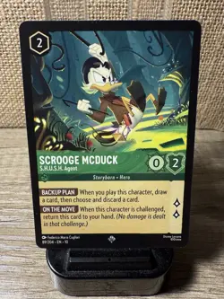 Lorcana Whispers In The Well Scrooge McDuck - S.H.U.S.H. Agent - SR Regular NM+ - Image 1