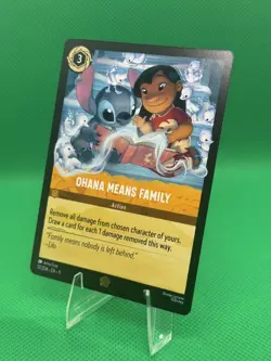 Disney Lorcana Winterspell. Ohana Means Family 32/204. - Image 1
