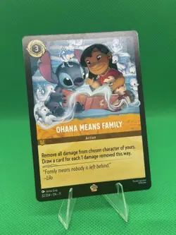 Disney Lorcana Winterspell. Ohana Means Family 32/204. - Image 3