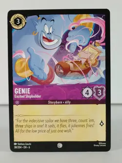Genie - Excited Shipbuilder - Azurite Sea - LORCANA 38/204 - singles - Image 1