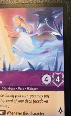Alice - Well-Read Whisper 36/204 Uncommon Winterspell Disney Lorcana TCG - Image 3
