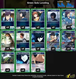 Union Arena Solo Leveling Green Solo Leveling Complete Deck - Image 1