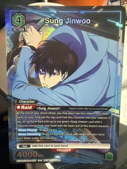 Solo Leveling Union Arena Sung Jinwoo 047 Release Event Participation Foil Card - Image 1