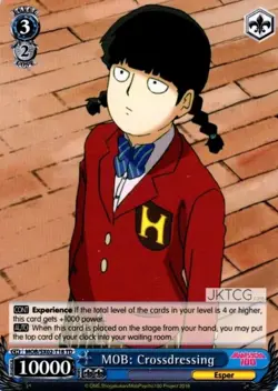 MOB: Crossdressing - MOB/SX02-T18 - TD Near Mint Weiss Schwarz Mob Psycho 100 - Image 1