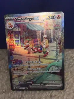 Pokemon Skeledirge EX TCG Special Illustration Rare Card Paldea Evolved 258/193 - Image 1