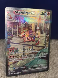 Pokemon Skeledirge EX TCG Special Illustration Rare Card Paldea Evolved 258/193 - Image 2
