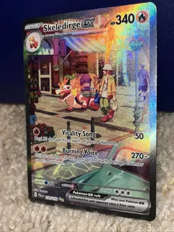 Pokemon Skeledirge EX TCG Special Illustration Rare Card Paldea Evolved 258/193 - Image 3