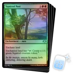 FOIL SQUIRREL NEST X4 Dominaria Remastered Magic MTG MINT CARD - Image 1