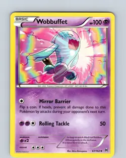 Pokemon TCG Wobbuffet XY BREAKthrough 67/162 Regular Uncommon Card LP-NM - Image 1