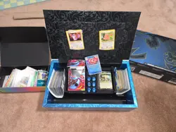Pokemon Cards, Dice, Boxes, Sleeves, Coin, Booklets. - Image 1