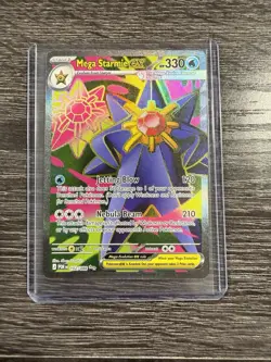 MEGA Starmie EX Perfect Order Pokemon Card Full Art - Image 1