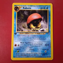 Kabuto 56/75 Neo Discovery Regular First Edition Wotc Pokemon Card LP - Image 1