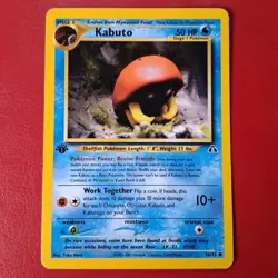 Kabuto 56/75 Neo Discovery Regular First Edition Wotc Pokemon Card LP Quick Ship - Image 1