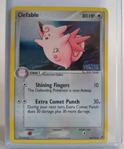 Pokemon Collectible Cards, Clefable, Reverse, HOLO, 36/115, Unseen Forces, 2005 - Image 1