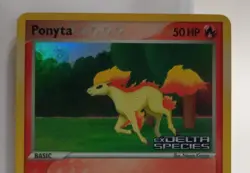 Pokemon Collectible Cards, Ponyta, Holo, 78/113, Delta Species, 2005 - Image 3