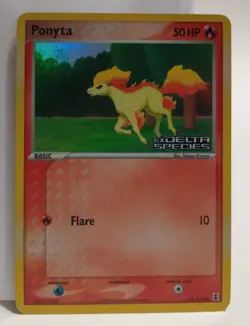 Pokemon Collectible Cards, Ponyta, Holo, 78/113, Delta Species, 2005 - Image 5