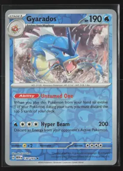 Gyarados Rare SV: Scarlet & Violet 151 130/165 NM Pokemon Card Reverse Holo - Image 1