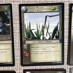 Decipher Lord of the Rings TCG Hobbit Lot 12 Cards Frodo Merry Farmer Maggot - Image 4