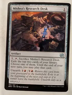 Mishra's Research Desk - The Brothers' War Magic the Gathering MTG Nice! - Image 1