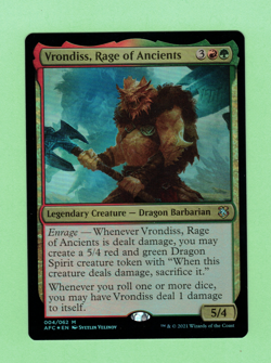 MTG - VRONDISS, RAGE OF ANCIENTS 004/062 M AFC 2021 FOIL - Image 1