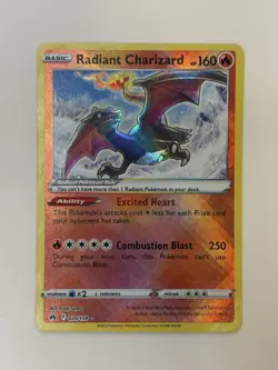Pokemon Crown Zenith Radiant Charizard 020/159 Shiny Ultra Rare Pack Fresh NM - Image 1