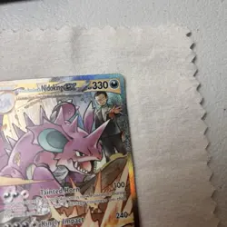 Pokemon Team Rocket's Nidoking EX Full Art Special Rare Sv10 Holo 233/182 330 HP - Image 3