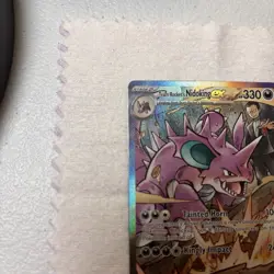 Pokemon Team Rocket's Nidoking EX Full Art Special Rare Sv10 Holo 233/182 330 HP - Image 4