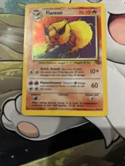 Pokemon TCG Flareon Jungle 3/64 Holo Unlimited Holo Rare - Image 2