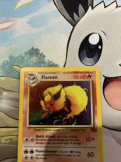 Pokemon TCG Flareon Jungle 3/64 Holo Unlimited Holo Rare - Image 3