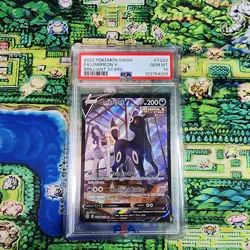 2022 POKEMON SWORD & SHIELD BRILLIANT STARS #TG22 FULL ART/UMBREON V PSA 10 - Image 1