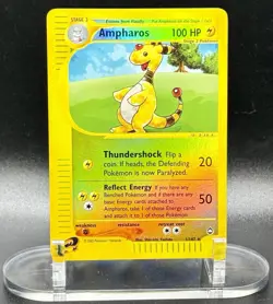 Ampharos 1/147 Reverse Holo Pokemon Aquapolis 2002 Wotc Vintage NM/LP - Image 2