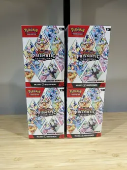 Pokemon TCG Prismatic Evolutions Booster Bundle Lot of x4 (SEALED) - Image 1