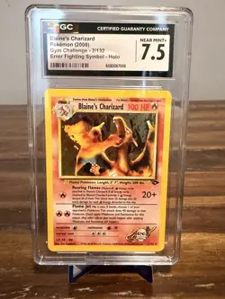 Pokemon TCG Blaine's Charizard Gym Challenge 2 Holo Unlimited Rare - Image 1