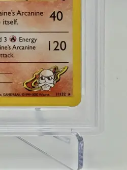 2000 POKEMON GYM CHALLENGE 1BLAINE'S ARCANINE HOLO - Image 5
