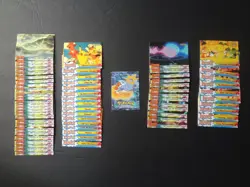 1999 Topps Pokemon the First Movie Lot x66 Blue Black Logo Set Builder Animation - Image 1