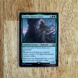 Titania, Nature's Force - DSC 202 - MTG Commander: Duskmourn: House of Horror - Image 1