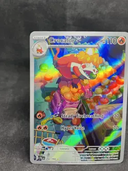 Pokemon TCG Crocalor Scarlet & Violet Paldea Evolved 202/193 Illustration - Image 2