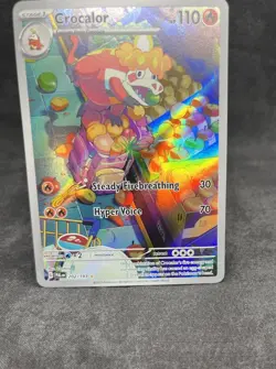 Pokemon TCG Crocalor Scarlet & Violet Paldea Evolved 202/193 Illustration - Image 4