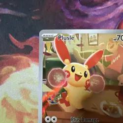 2023 Pokemon Gaming SV Paradox Rift Plusle #193/182 - Image 3