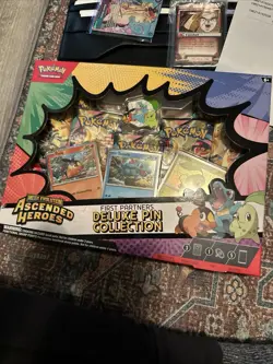 Pokemon TCG Mega Evolution Ascended Heroes First Partners Deluxe Pin Collection - Image 2