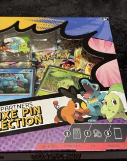 Pokemon TCG Mega Evolution Ascended Heroes First Partners Deluxe Pin Collection - Image 3