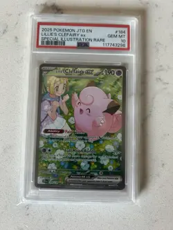 Pokemon TCG Lillie's Clefairy EX Journey Together SIR 184/159 Gem Mint PSA 10 - Image 1