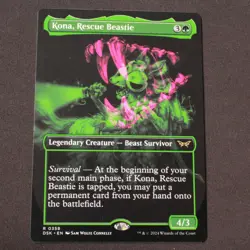 Kona, Rescue Beastie (Showcase) MTG Duskmourn Rare 358 NM - Image 1