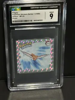 1999 Pokemon Pidgey Artbox Sticker Series 1 CGC 9 - Image 1