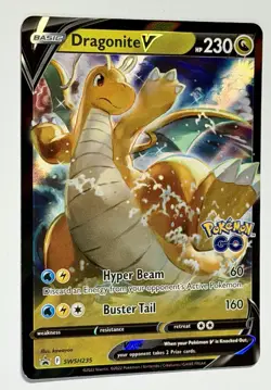 Pokemon TCG: Dragonite V SWSH235 - 2022 SWSH:Pokemon GO SWSH Black Star Promo - Image 2